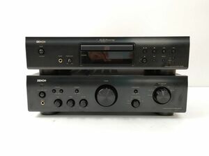 12 デノン DCD-755AE PMA-390AE CD プレーヤー プリメイン アンプ 2台 通電確認済 ジャンク DENON◆音響 オーディオ 機器 システム コンポ