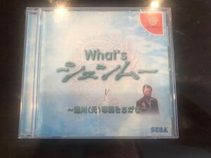 ドリームキャスト ソフト 体験版 what’s シェンムー 湯川(元)専務をさがせ 説明書付き