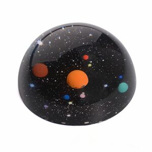  ornament paperweight cosmos planet half jpy type glass made 