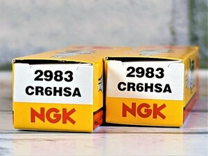 ＮＧＫ　ＣＲ６ＨＳＡ　２本セット　カワサキ　ＫＳＲ１１０　ＫＬ１１０Ａ　０２ー　適合　新品！