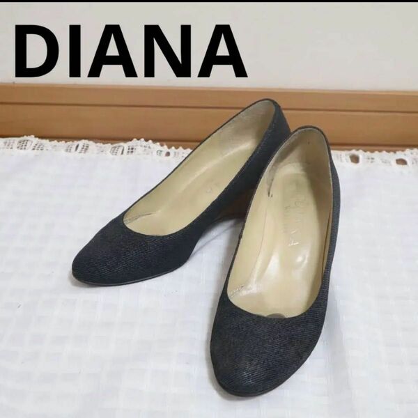 DIANA WELLFIT ダイアナ　ウェルフィット　デニム　ネイビー