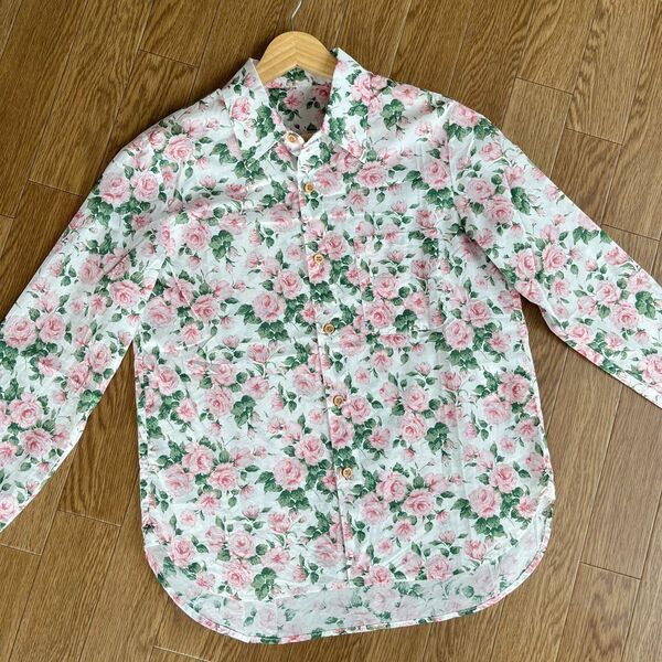 Liberty Floral Shirt バラ柄ブラウス　サイズS