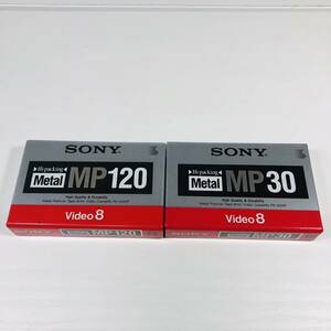 新品　SONY Metal MP120 P6-120MP MP30 P6-30MP 8mm ビデオカセット　2本セット