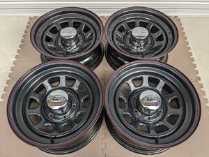 PCD139.7 6穴 デイトナブラック 16X7 (0) AWC アメリカ製 M14ボルト対応 16インチ 鉄 スチールホイール 4本 スタッドレス