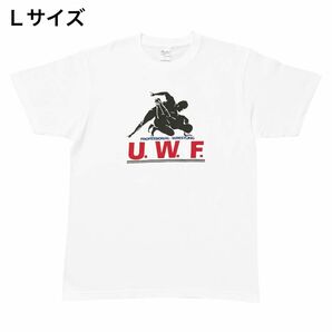 UWF 復刻プリントTシャツ ライン有りバージョン Lサイズ