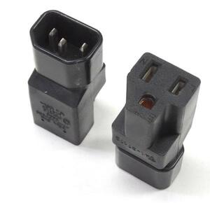  outlet conversion plug C14-NEMA 5-15P 2 piece set YL-3215