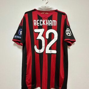 ACミラン 09/10シーズン　デビッド・ベッカム CL仕様 ホーム 半袖