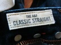 アバクロンビー＆フィッチ クラシック ストレート ダメージ ジーンズ デニム CLASSIC STRAIGHT Abercrombie&Fitch W28 L30_画像9