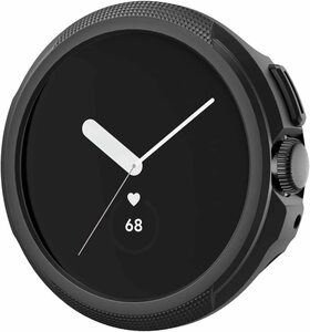 グーグルピクセルウォッチ ケース 簡易着脱 軽量 スリム Google Pixel Watch Spigen ACS03073 / マットブラック