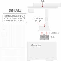 製氷機 浄水フィルター 自動製氷機 日立用 ELPA 冷蔵庫 RJK-30AH_画像3