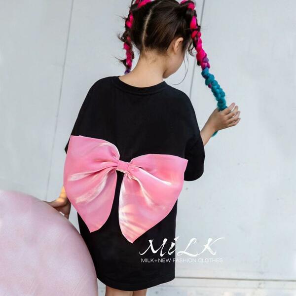 子供服　Tシャツ　大きなリボン　かわいい　姫　原宿　お祭り　キュート　140㎝