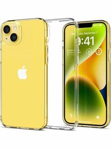 N-75 Spigen iPhone14 ケース クリア バンパーケース 二重構造 米軍MIL規格取得 耐衝撃 カメラ保護 Qi充電 リキッド・クリスタル