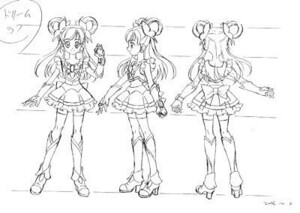 Yes！プリキュア5 設定資料集　アニメ制作素材 anime setting 作画資料　32枚