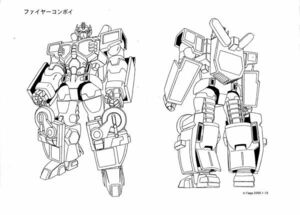 設定資料集　トランスフォーマー カーロボット　 270枚 　◆検索用: セル画　アニメスタッフ用制作素材　settei　