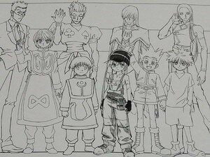 劇場版　ＨＵＮＴＥＲ×ＨＵＮＴＥＲ　ハンターハンター　緋色の幻影　設定資料集　アニメスタッフ用　制作素材　セル画 60枚　