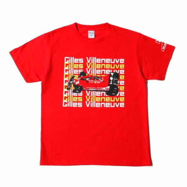 新品未開封 312T4 Tシャツ レッド XLサイズ 赤 F1 ジル・ヴィルヌーヴ フェラーリ　ビルヌーブ