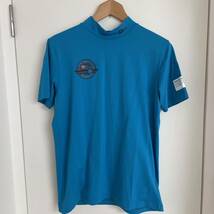 パーリーゲイツ 半袖　モックネックシャツ　4 ブルー　送料無料　ポロシャツ　ハイネックシャツ_画像1