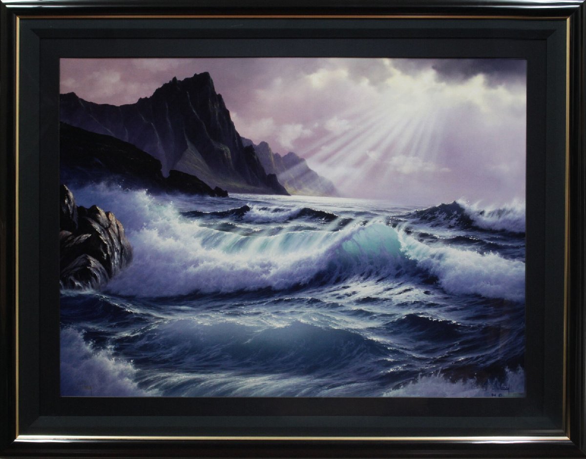 Anthony Cathay Open Water [Authentique Garanti] Peinture - Galerie Hokkaido, Ouvrages d'art, Impressions, autres