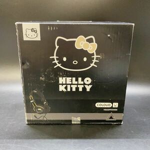 現状品 ハローキティ ヘッドフォン C22 stereo ヘッドホン ブラック サンリオ COLOUD 動作未確認 中古 HELLO KITTY 稀少 レア