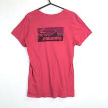 パタゴニア Patagonia オーガニックコットン 半袖Tシャツ USA製 レディースSサイズ パタロハ_画像3