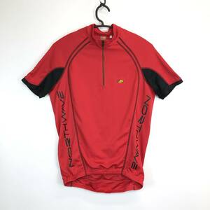  North wave NORTHWAVE short sleeves cycle jersey red black half Zip size unknown 