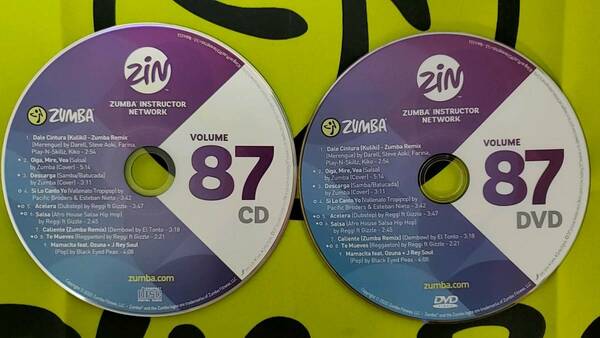 即決　ZUMBA　ズンバ　ZIN87　CD　＆　DVD　インストラクター専用