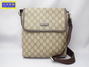 GUCCI グッチ GGスプリーム ショルダーバッグ 223666 ベージュ 中古B 【送料無料】 A-7878