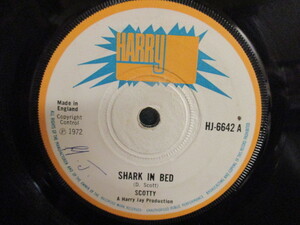 Scotty ： Shark In Bed 7'' / 45s (( Early Reggae アーリー レゲエ )) c/w Bongo Herman - African Breakfast (( 落札5点で送料当方負担