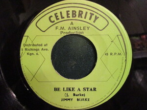 Jimmy Burke ： Be Like A Star 7'' / 45s (( 70's Roots Reggae ルーツ レゲエ ))(( 落札5点で送料当方負担