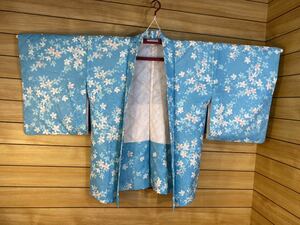  beautiful goods! middle feather woven length 70.. feather woven . light blue floral print 