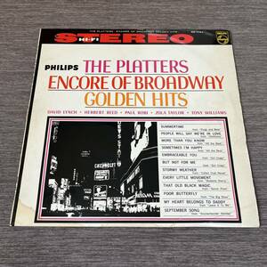【国内盤】THE PLATTERS ENCORE OF BROADWAY GOLDEN HITS プラターズ ブロードウェイに行く/LP レコード/SM7062/洋楽ポップス