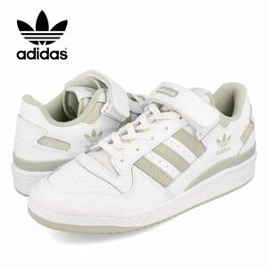 新品未使用 アディダス FORUM LOW【27.5cm】定価10989円 フォーラム 本革 レザー adidas スニーカー アディダス ローカット グレー 靴 8958