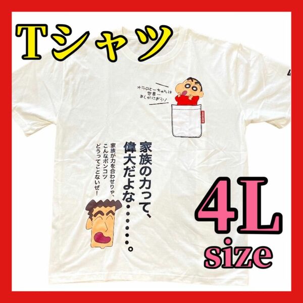 【新品未使用】クレヨンしんちゃん ヒロシ Tシャツ 4L