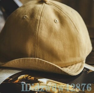 Af1770: 帽子 キャップ 野球帽 ウォッシュド デニム アメカジストリート 深め メンズ レディース ビンテージ 定番 インテゴ コーデ カーキ