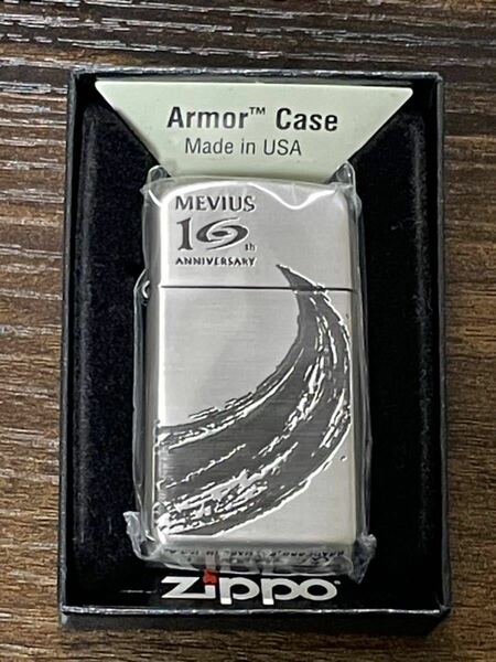 zippo MEVIUS Armor Case 10th ANNIVERSARY 限定品 メビウス アーマー 10周年記念 2022年製 スリム 特殊刻印 デットストック MILD SEVEN