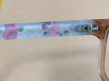 JINS×mt☆ジンズ×マスキングテープのコラボメガネ美品☆伊達メガネ☆ダテメガネ☆花柄☆ケース付き☆度なし☆スクエア型☆UVカットレンズ_画像4