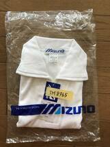 当時物　未使用　デッドストック　Mizuno　体操服　半袖　襟付き　ハーフジップ　品番：67HD-2101　色：白　サイズ：110　　TM8965_画像8