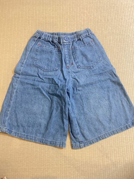 デニムパンツ キッズ ハーフパンツ 100 ショートパンツ 半ズボン デニムショートパンツ 子供