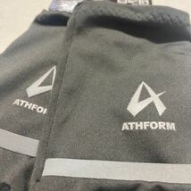 アスフォーム ATHFORM メンズ裏起毛ストレッチグローブ ランニング グローブ メンズ グレー/ブラック AF-F19-008-005 サイズ L_画像2