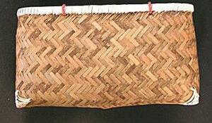 *[ free shipping ] new goods * bamboo basket natural color, angle reinforcement attaching * width 38.*