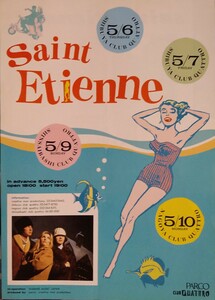 Saint Etienne セイント・エティエンヌ 初来日公演告知チラシ