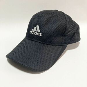 良品 ☆ adidas ☆ メッシュキャップ ゴルフキャップ 帽子 ブラック F 57-60cm スポーツ アウトドア ゴルフ アディダス■SHW30