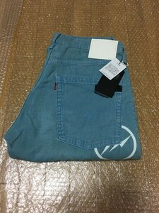 新品未使用タグ付★Levi's Fenom コーデュロイクラッシュ ブルー FM20C-0011 Crush加工 W32 Fragment