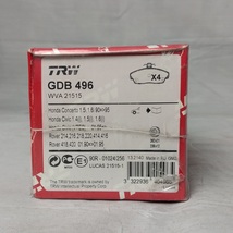 ROVER ローバー　200　400　1995~　＜ブレーキパッド　フロント＞　GBP90336AF　SFP000390 「TRW」 GDB496_画像1