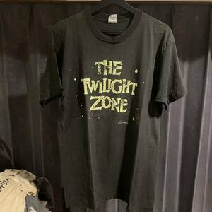 90s THE TWILIGHT ZONE MovieT ムービーT Tシャツ ビンテージ 蛍光プリント 目玉 フルーツオブザルーム