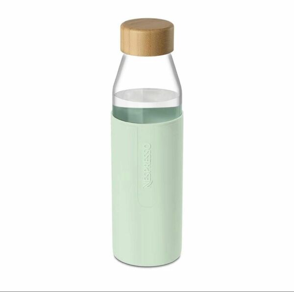 【ネスプレッソ】非売品　ガラス　ウォーターボトル　グリーン