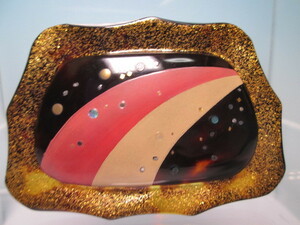* Akira . work book@ tortoise shell mother-of-pearl skill gold lacqering. large ... pendant top 13,95g