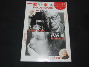 h8■NHK知るを楽しむ 私のこだわり人物伝 佐治敬三 堺屋太一 武満徹 篠田正浩/2007年