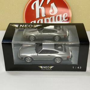 1/43 NEO ポルシェ 911 カレラ クーペ USA シルバー PORSCHE CARRERA COUPE '85 レジン製 43242