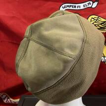 米軍海兵隊 実物 沖縄　USMC POLARTEC CAP ポーラテックマイクロ フリースキャップ ビーニー ニット帽 防寒　冬服(INV GH43)_画像3